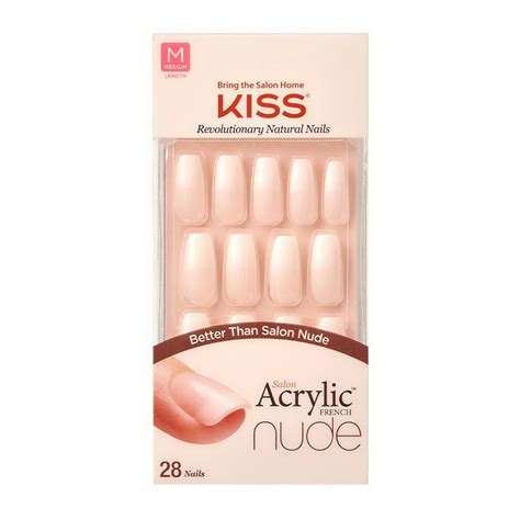 kiss acrylic nails nude